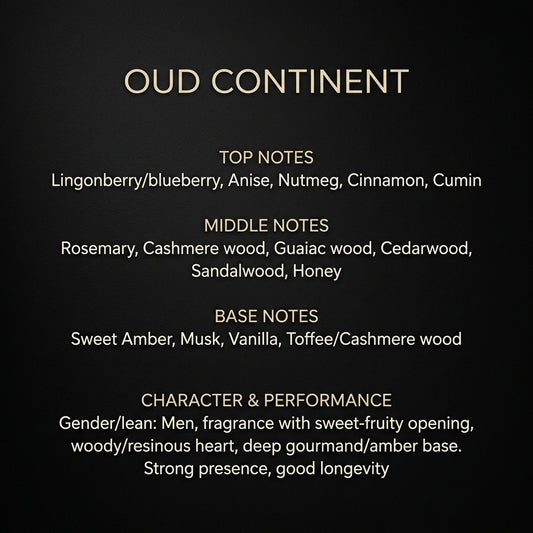 Oud Continent for MEN 100 ml